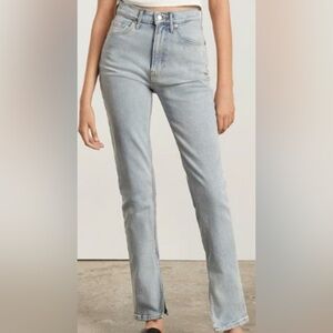 Everlane Light Wash The Cheeky Split-Hem Jean Organic Cotton Women’s Size 25